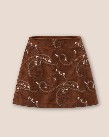Minirock mit Paisley-Stickerei HAZEL