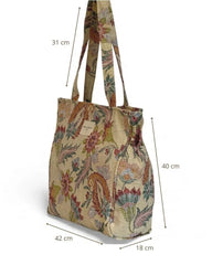 Rechteckiger Shopper mit Reißverschluss COLOR