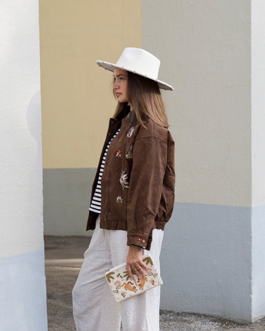Bomber Jacke mit Stickerei FLORENCE