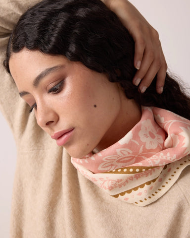 Halstuch aus Baumwoll Twill FLORAL