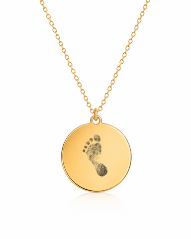 Halskette LITTLE FEET – mit Fußabdruck-Gravur