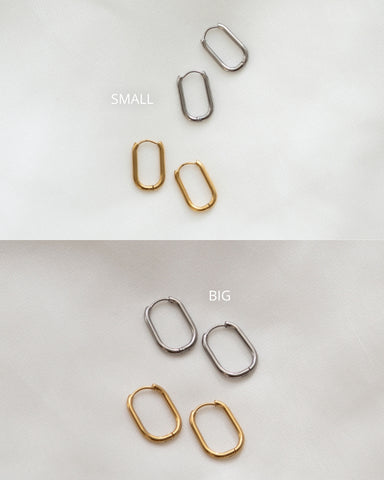 Ohrringe RECTANGLE HOOP